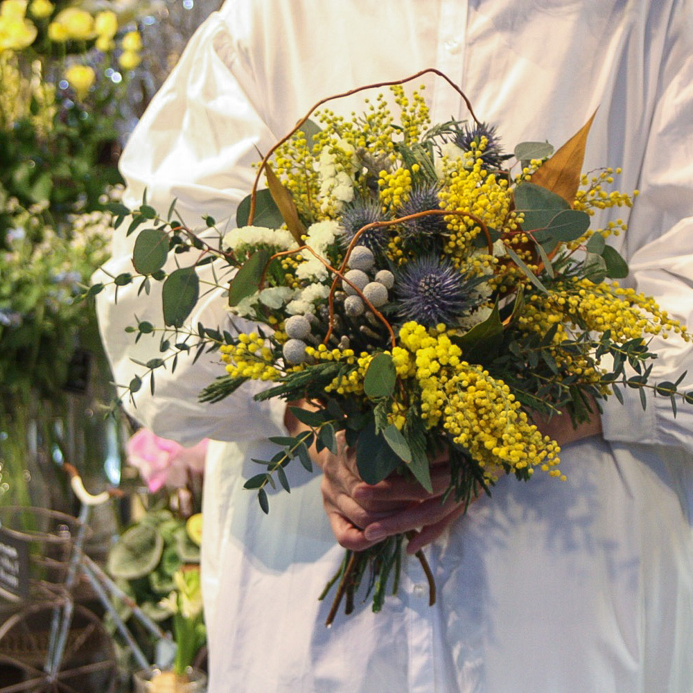 【ドライになる花束】ミモザの花束/送料込み※ご注文から1～4日後発送