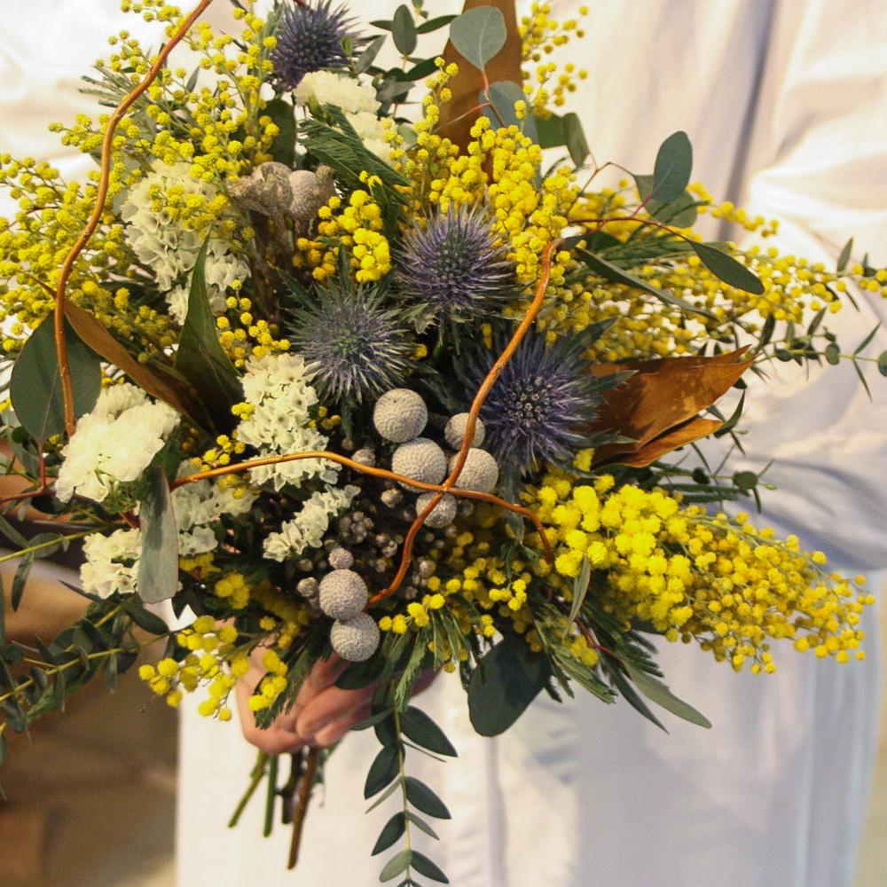 【ドライになる花束】ミモザの花束/送料込み※ご注文から1～4日後発送